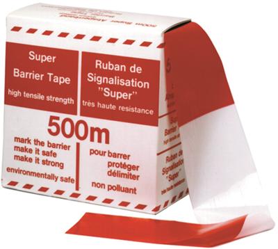 TancCo Kelma Afzetband rood/wit geblokt 250m - 3280008 - 3280008