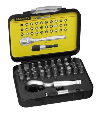 Stanley handgereedschap Bitset Expert Pro 1/4" - Ratelsleutel (32 delig) - 1-13-904 - thumbnail
