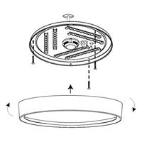 Eglo Landelijke plafonnièreMusurita Ø 44cm - 98602 - thumbnail