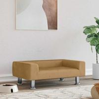 VidaXL Hondenmand 70x45x26,5 cm fluweel bruin - thumbnail