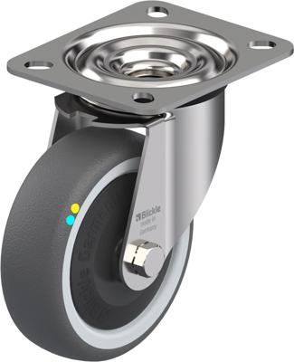 Blickle LEX-PATH 100KFD-ELS Zwenkwiel Wieldiameter: 100 mm Draagvermogen (max.): 130 kg 1 stuk(s)