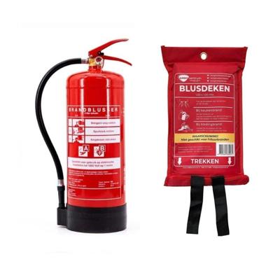 Schuimblusser en blusdeken pakket - Brandblusser + blusdeken pakket