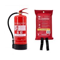 Schuimblusser en blusdeken pakket - Brandblusser + blusdeken pakket - thumbnail