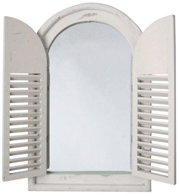 Spiegelkozijn met Houten deurtjes / Esschert Design