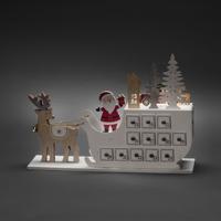 Konstsmide 3263-210 LED-silhouet Adventskalender Warmwit LED Wit Timer - thumbnail