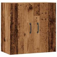 Wandkast 60x31x60 cm bewerkt hout oud houtkleurig - thumbnail