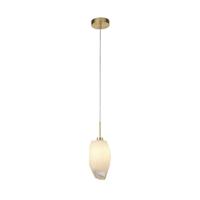 Searchlight 1-lichts hanglampRocky met wit glas - 23141-1SB - thumbnail