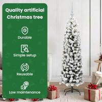 VidaXL Kunstkerstboom groen 150 cm pvc en staal en kunststof - thumbnail