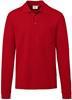 Hakro 809 Long-sleeved pocket polo shirt Top - Red - L - thumbnail