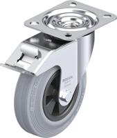 Blickle LE-VPP 125G-FI-SG Zwenkwiel met rem Wieldiameter: 125 mm Draagvermogen (max.): 100 kg 1 stuk(s) - thumbnail