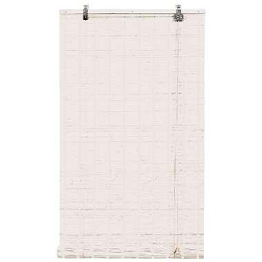 Fenstr Rolgordijn bamboe wit - 150x180 cm - Leen Bakker