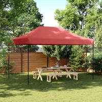 VidaXL Partytent inklapbaar pop-up 440x292x315 cm bordeauxrood - thumbnail
