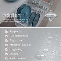 Standaard voor keukengerei Metaltex Lido 29 x 50 x 17 cm Metaal - thumbnail