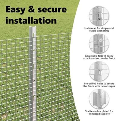 VidaXL Hek met paal zilver 0,6 x 10 m staal