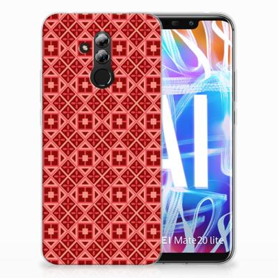 Huawei Mate 20 Lite | TPU bumper | Batik Rood