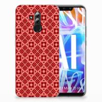 Huawei Mate 20 Lite | TPU bumper | Batik Rood - thumbnail