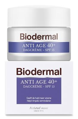 Biodermal Anti Age 40+ Dagcrème met hyaluronzuur en vitamine C - met SPF15 Biodermal Anti Age 40+ Dagcrème met hyaluronzuur en vitamine C - met SPF15