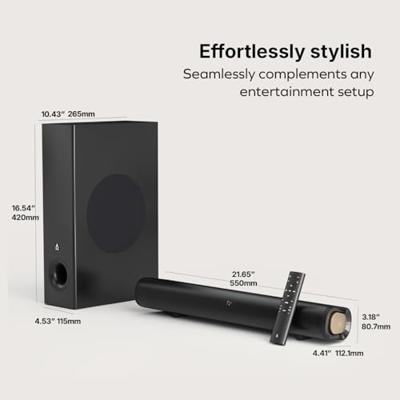 CREATIVE Stage Pro - 2.1 Soundbar met Dolby Audio, HDMI, Bluetooth 5.3, USB-audio, voor tv, pc en mobiel