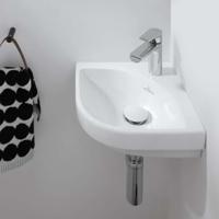 Hoekfontein Villeroy & Boch Subway 3.0 CeramicPlus Zonder Overloop 39.5x14.5 cm Stone White - thumbnail