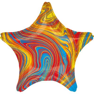 Amscan folieballon Colorful Star 45 cm metallic Amscan folieballon Colorful Star 45 cm metallic