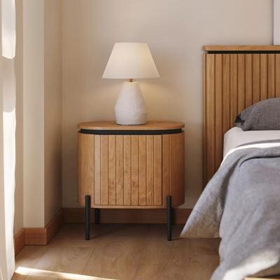 Kave Home Licia nachtkastje 55x55 cm massief mangohout