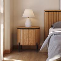 Kave Home Licia nachtkastje 55x55 cm massief mangohout - thumbnail