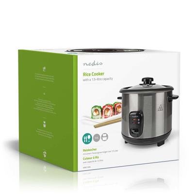 Nedis karc115al rijstkoker 1.5l 500w zilver