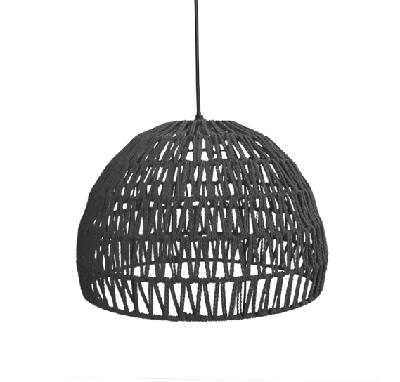 LABEL51 hanglamp 'Touw' large, kleur Zwart