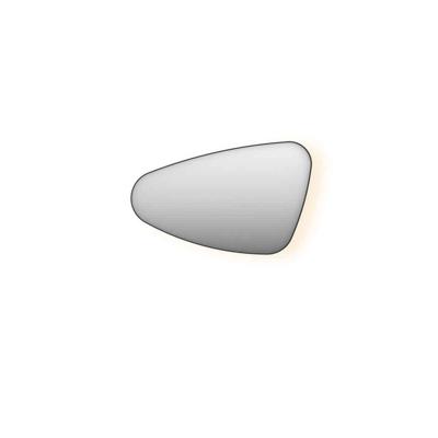 Spiegel Organisch INK SP23 80x50 cm Met Verlichting en Spiegelverwarming Links Mat Zwart