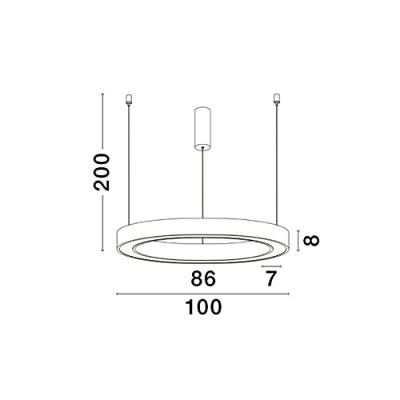 Lyora HanglampMorbido goud Ø 100cm - 9345646