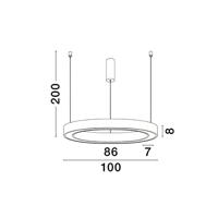 Lyora HanglampMorbido goud Ø 100cm - 9345646 - thumbnail