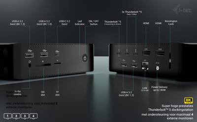 i-tec Thunderbolt5 Quattro 140W docking - thumbnail