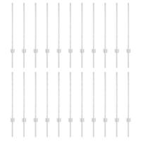 VidaXL Afrasteringspaal 22 pcs zilver 120 cm staal - thumbnail