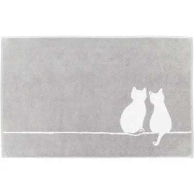 Cawö Cawö Cute Cats 6263 Badmat 50x80 platin/wit