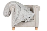 Deken Home ESPRIT Lichtgrijs 220 x 240 x 1 cm - thumbnail