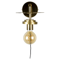 Dutchbone Wandlamp 'Aden' kleur Brass - thumbnail