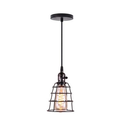 Homestyle Pro MK005-B Industriële Hanglamp 12x20 cm Zwart/Metaal Homestyle Pro MK005-B Industriële Hanglamp 12x20 cm Zwart/Metaal