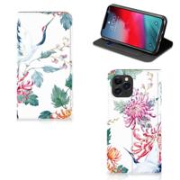 Apple iPhone 11 Pro | Hoesje maken | Bird Flowers - thumbnail