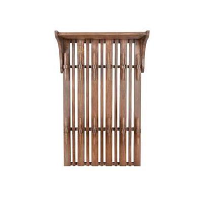 Dutchbone Kapstok 'Jakub' Met 12 haken, Mangohout, kleur Bruin