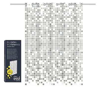 EISL Douchegordijn - Mozaïek Grijs - BA0403 BA0403