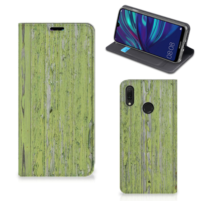 Huawei Y7 hoesje Y7 Pro (2019) Book | Wallet Case | Green Wood