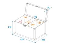 Roadinger ROADINGER Flightcase 2 x LED CBB-2 COB Bar - thumbnail