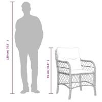 9-delige Tuinset poly rattan zwart - thumbnail