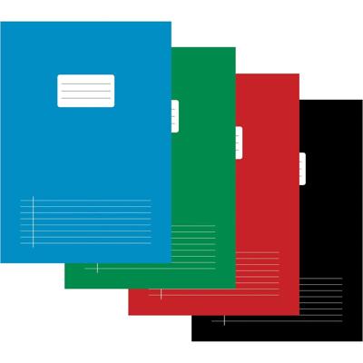 Schrift voor ft A4, gelijnd, 80 bladzijden, met voorlijn, geassorteerde kleuren, pak van 5 stuks Schrift voor ft A4, gelijnd, 80 bladzijden, met voorlijn, geassorteerde kleuren, pak van 5 stuks