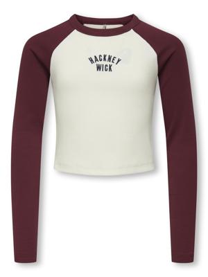 Kids ONLY winter top meisjes - paars - KogBina - slim fit, longsleeve