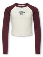 Kids ONLY winter top meisjes - paars - KogBina - slim fit, longsleeve - thumbnail