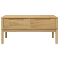 Salontafel FLORO 99x55,5x45 cm massief grenenhout wasbruin - thumbnail