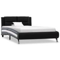 vidaXL Bedframe kunstleer zwart 100x200 cm - thumbnail