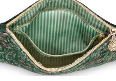 Pip Studio Pip Studio Charly Cosmetic Flat Pouch Medium Quilted Daisy Dreams Green 24x1x15.5cm