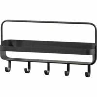 WOOOD wandrek akke zwart 56 cm | 4 stuks - thumbnail